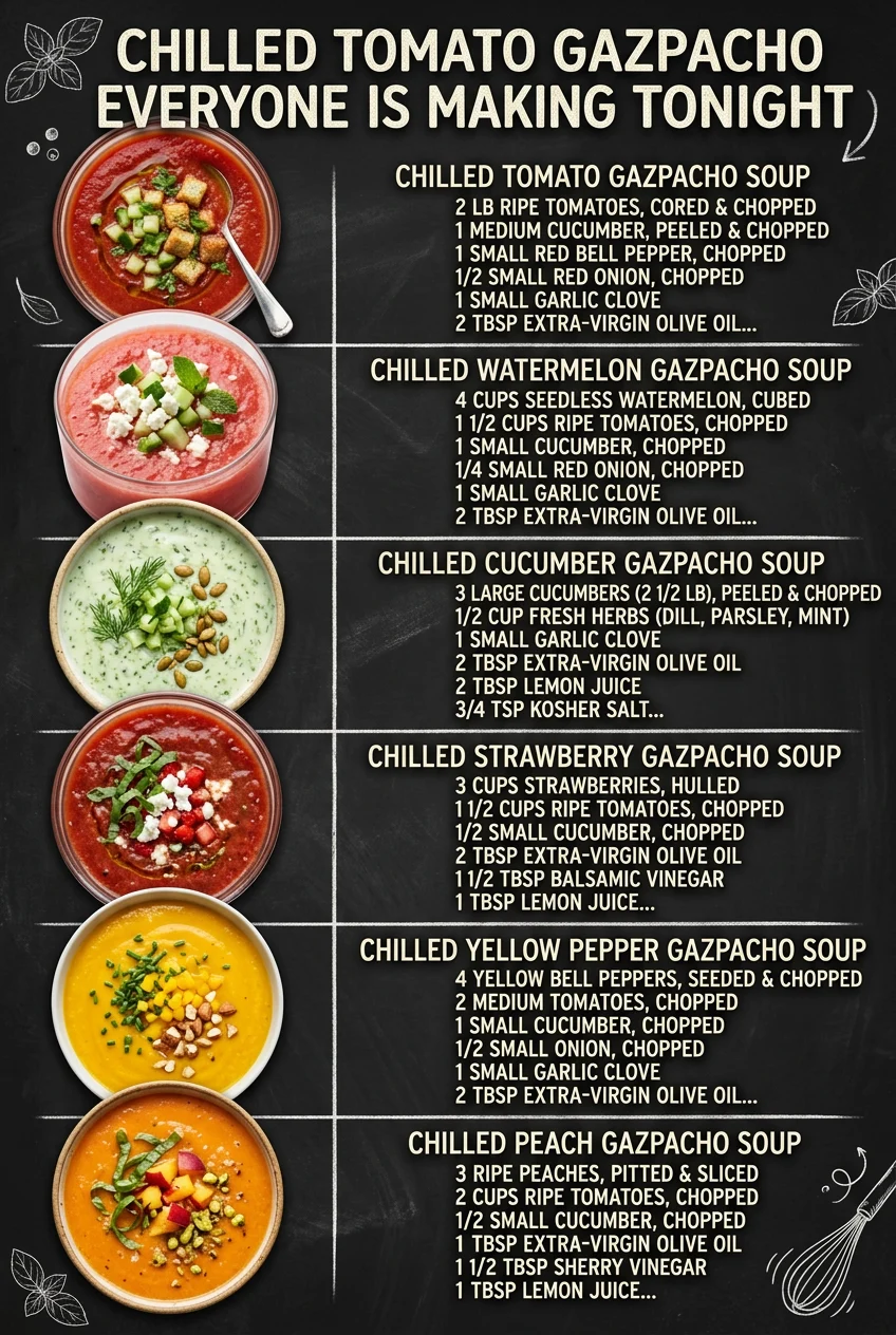Chilled Tomato Gazpacho Recipes Everyone Is Making Tonight