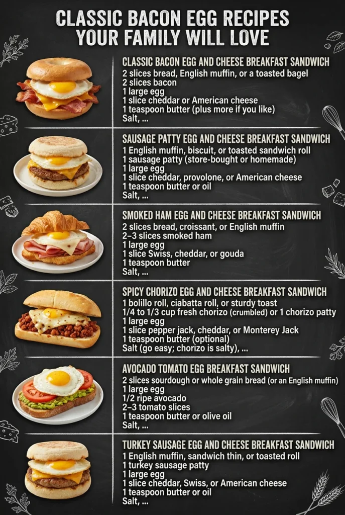 Classic Bacon Egg Recipes Your Family Will Love