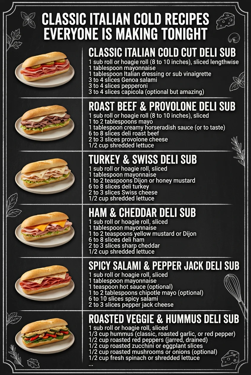 Classic Italian Cold Recipes Everyone Is Making Tonight