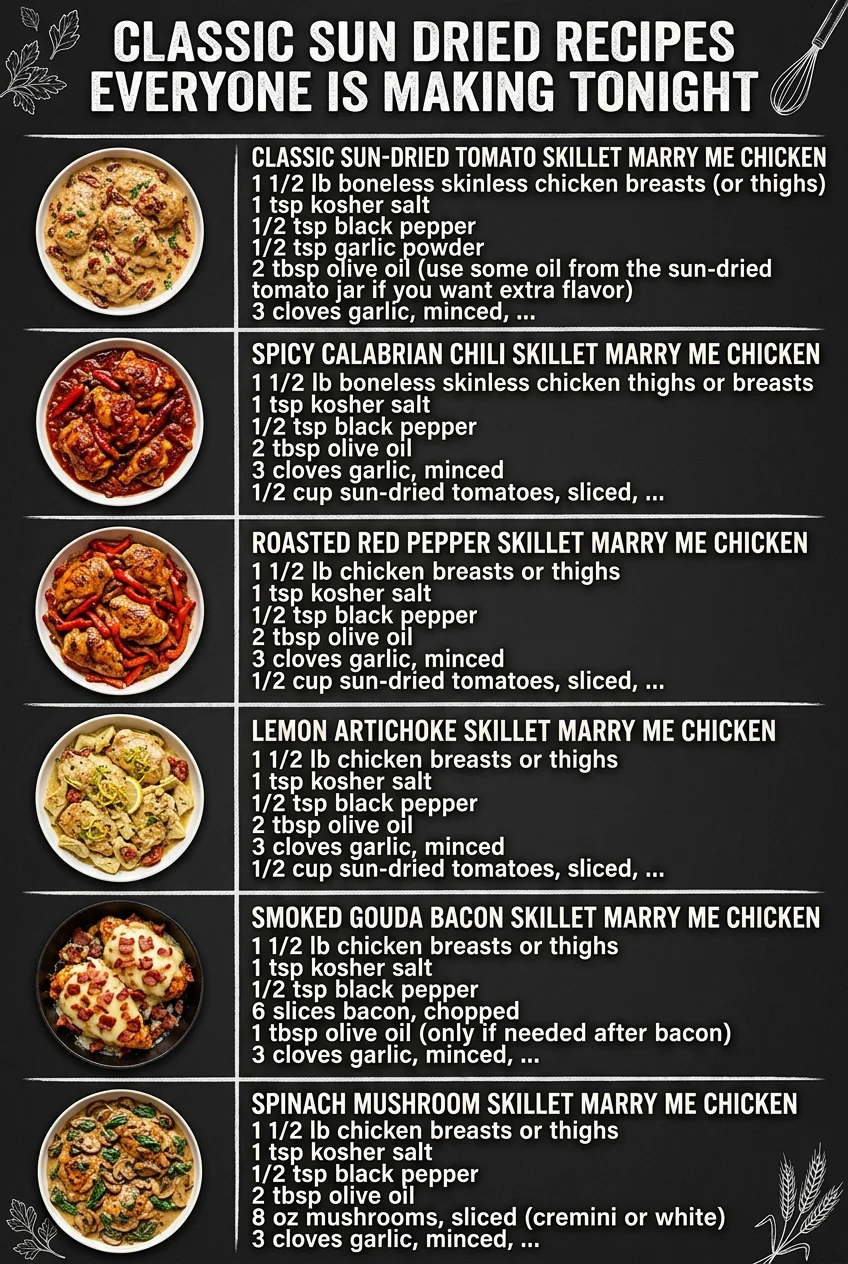 Classic Sun Dried Recipes Everyone Is Making Tonight