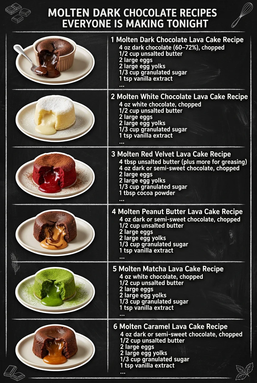 Molten Dark Chocolate Recipes Everyone Is Making Tonight