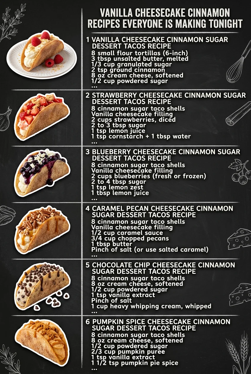 Vanilla Cheesecake Cinnamon Recipes Everyone Is Making Tonight