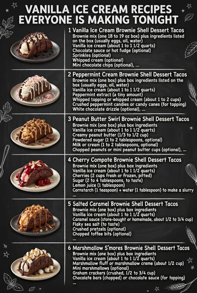 Vanilla Ice Cream Recipes Everyone Is Making Tonight